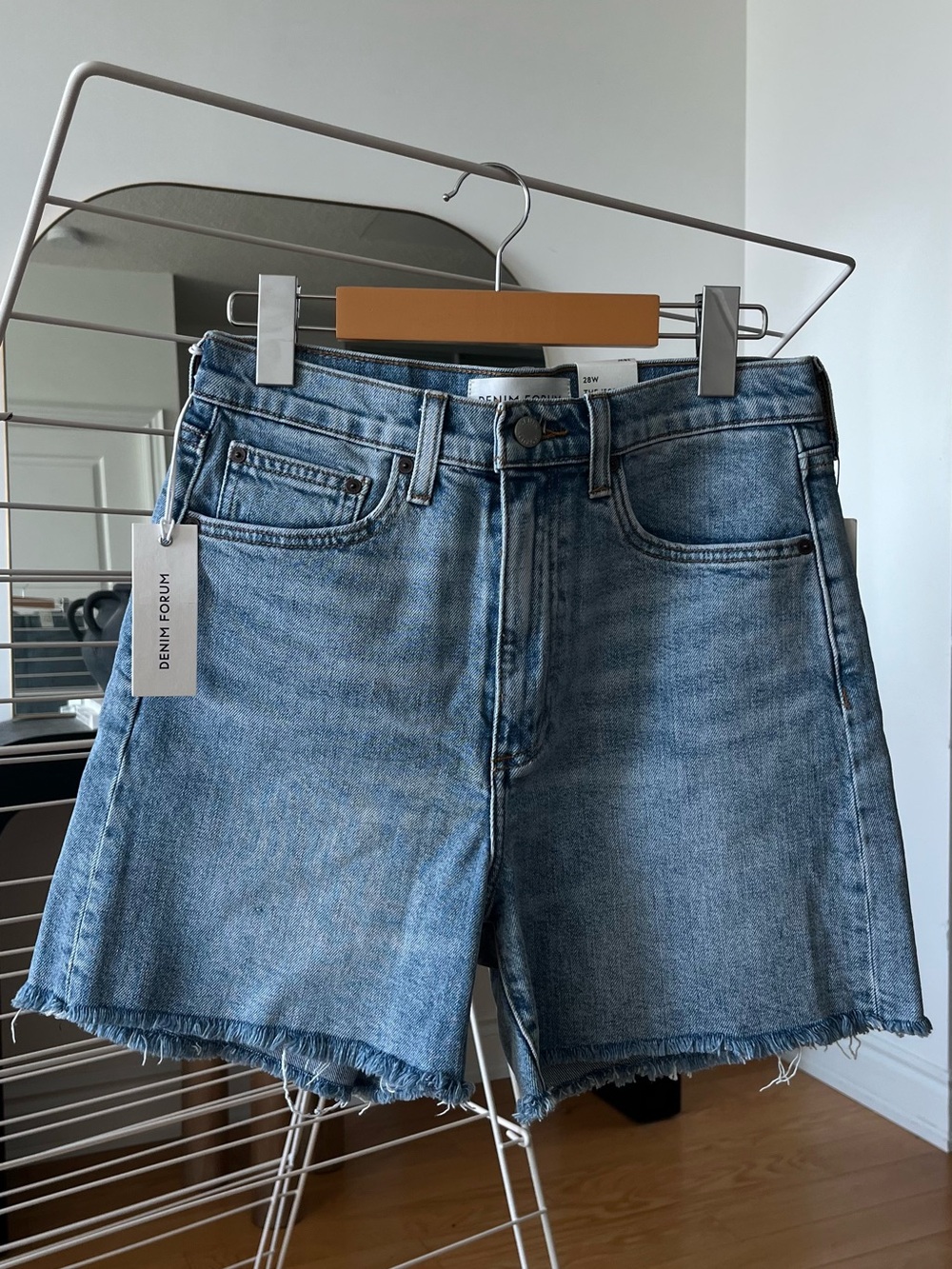 Denim Forum The ‘50s Arlo Hi Mid-Thigh Denim Short